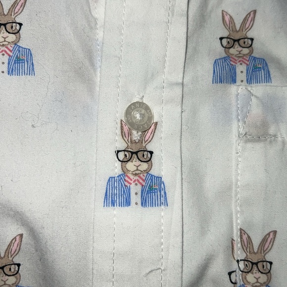 Janie and Jack Bunny Poplin Shirt - Picture 5 of 6